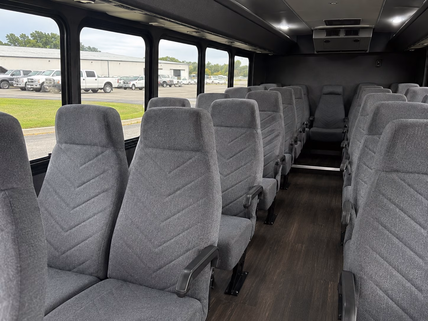 ithaca 15 passenger minibus inside