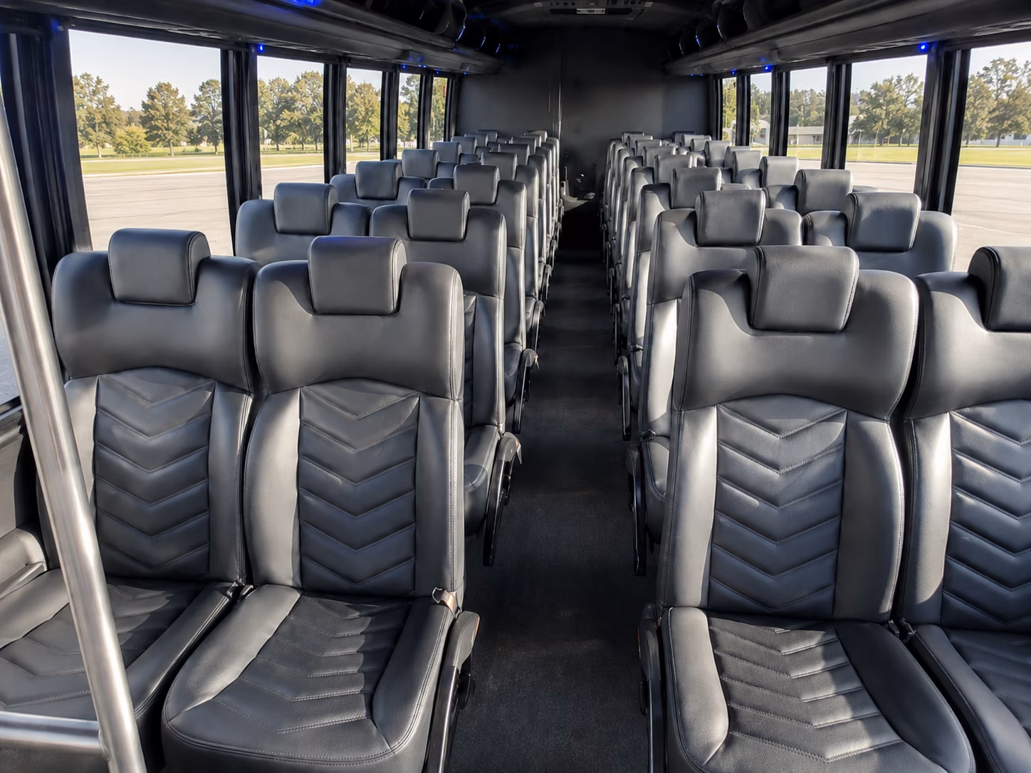 ithaca 20 passenger minibus inside