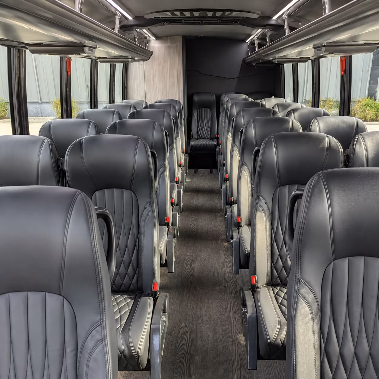 ithaca 30 passenger minibus inside
