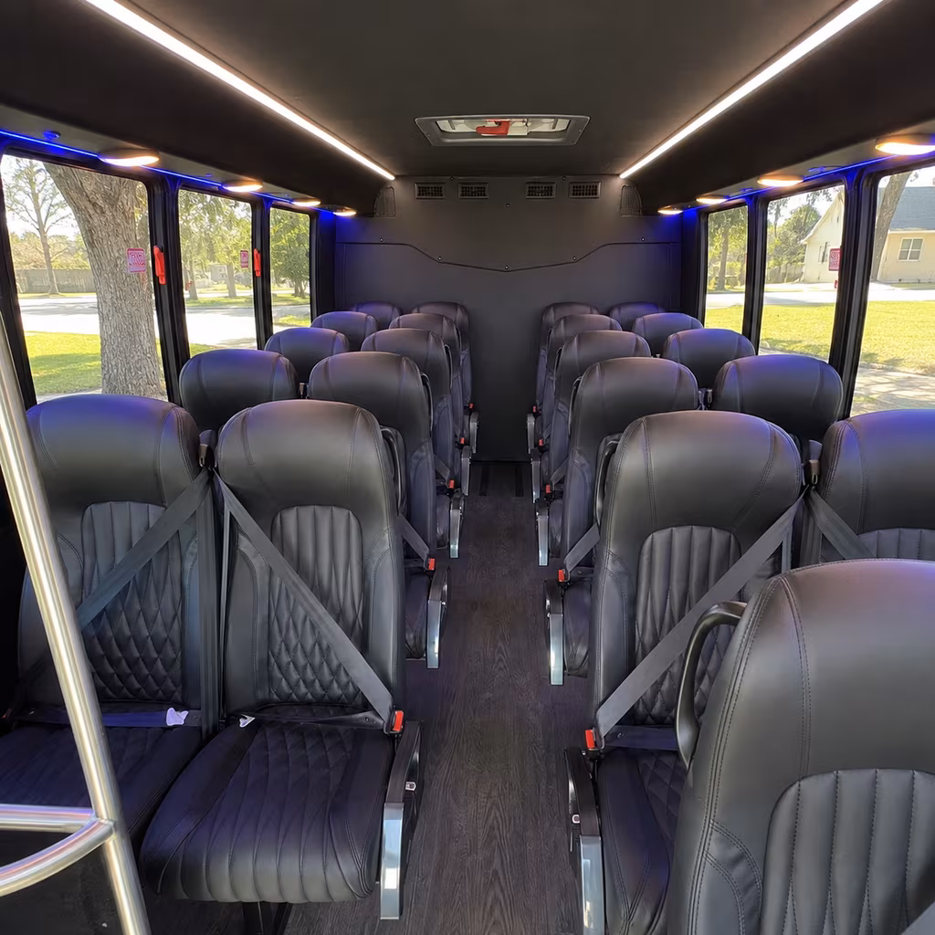 ithaca 30 passenger minibus interior