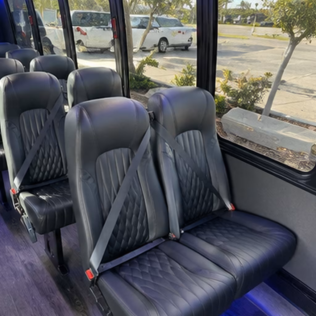 ithaca 35 passenger minibus inside