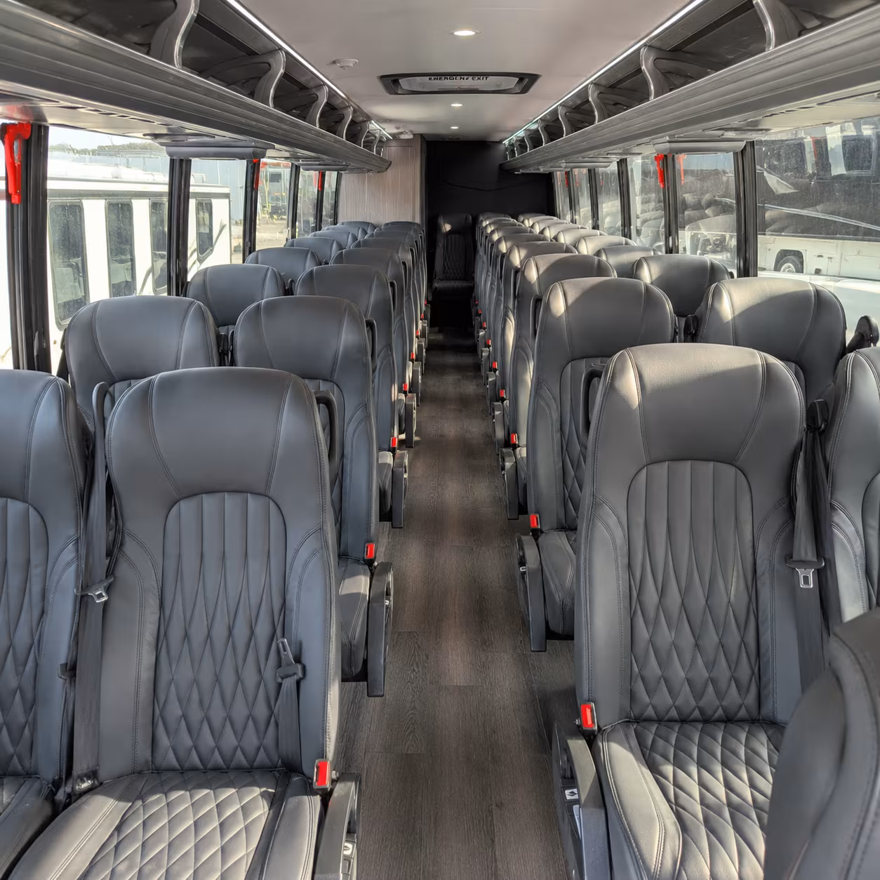 ithaca 35 passenger minibus interior