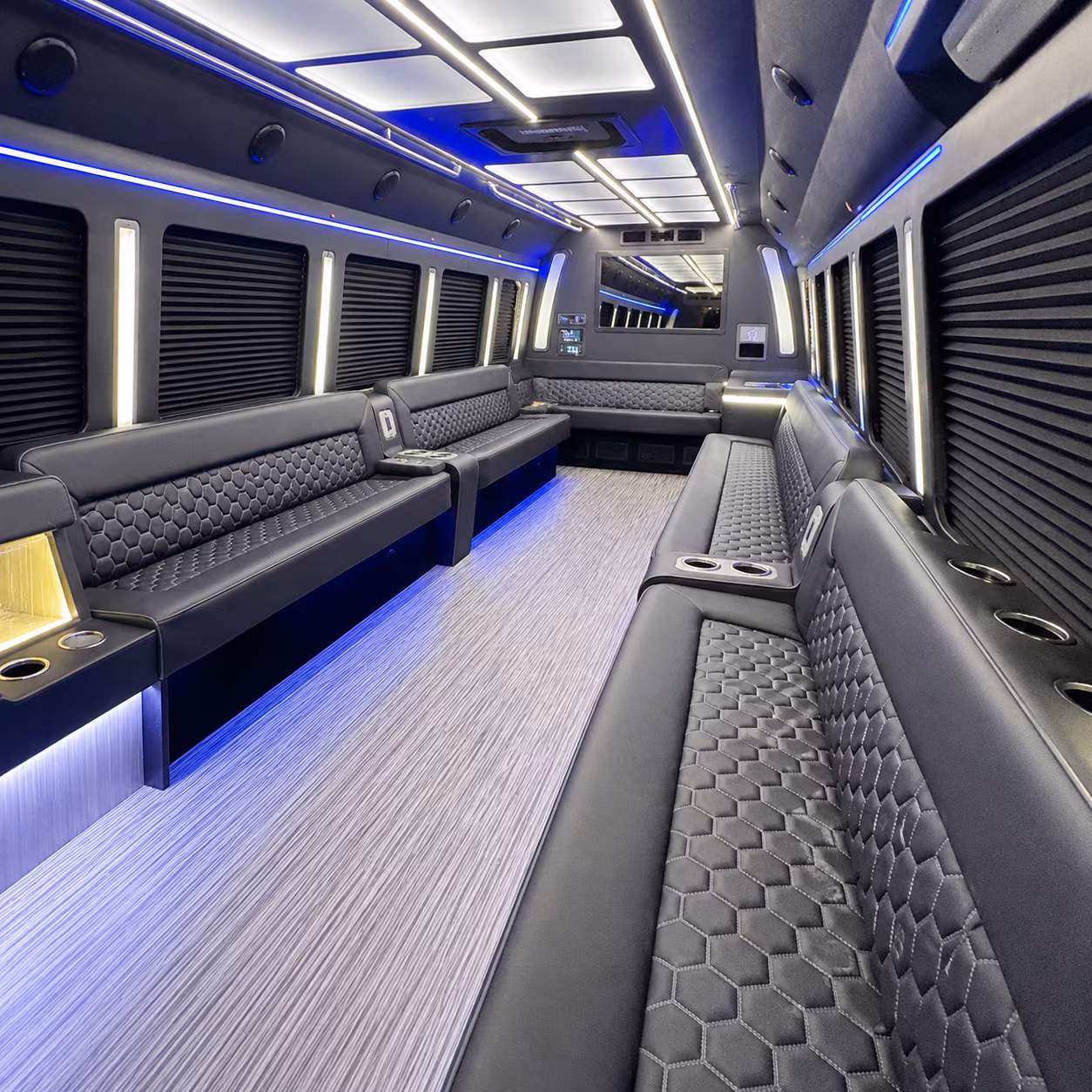 ithaca party bus interior