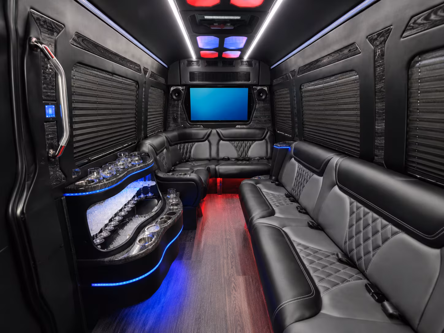 ithaca sprinter limousine inside