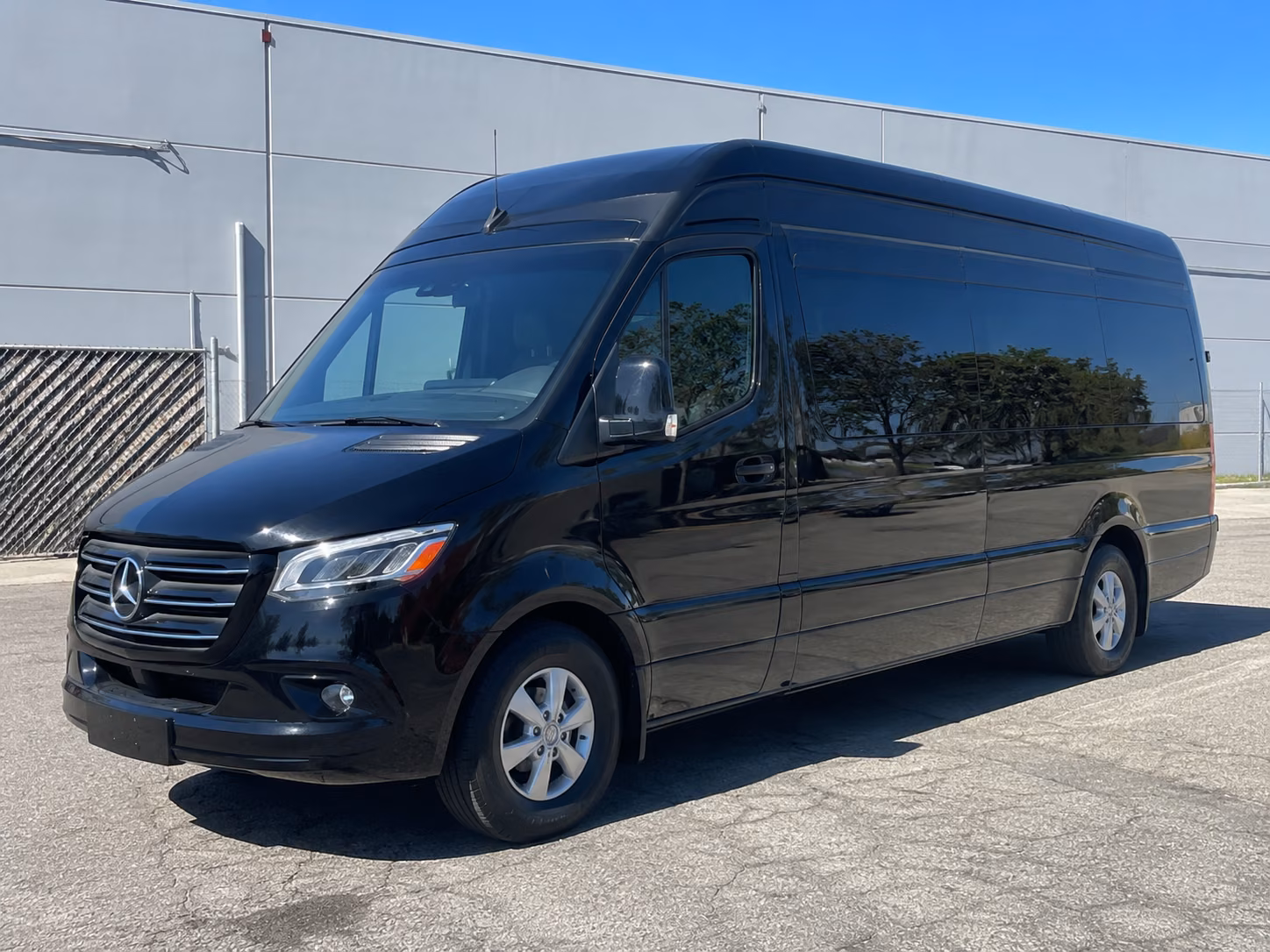 ithaca sprinter van with driver