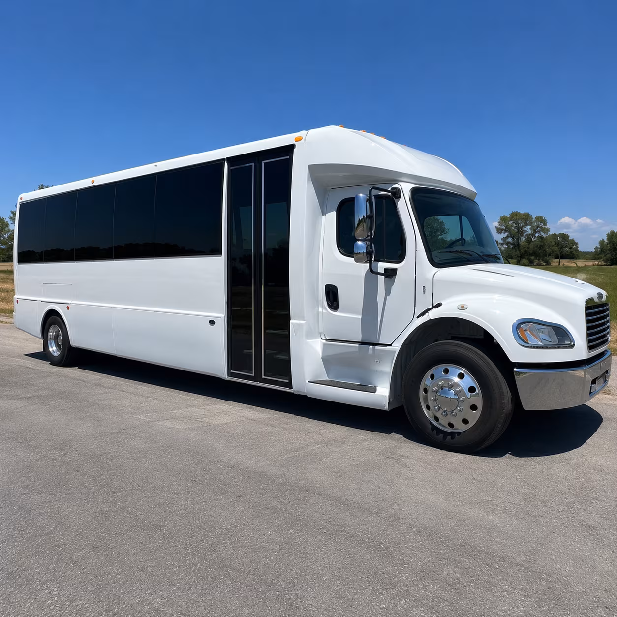 large scale convention and trade event shuttle buses serving ithaca